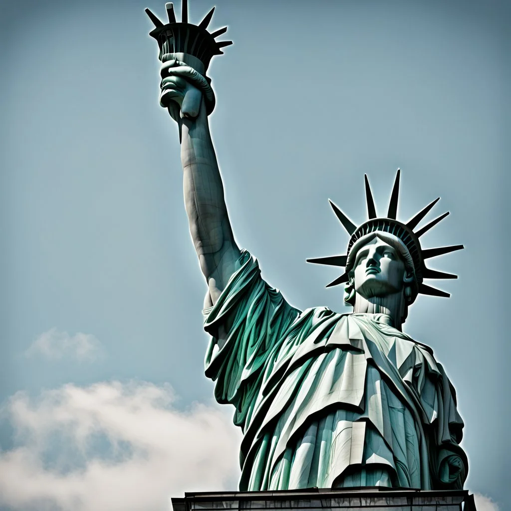 The Statue of Liberty with the Statute of Libertines