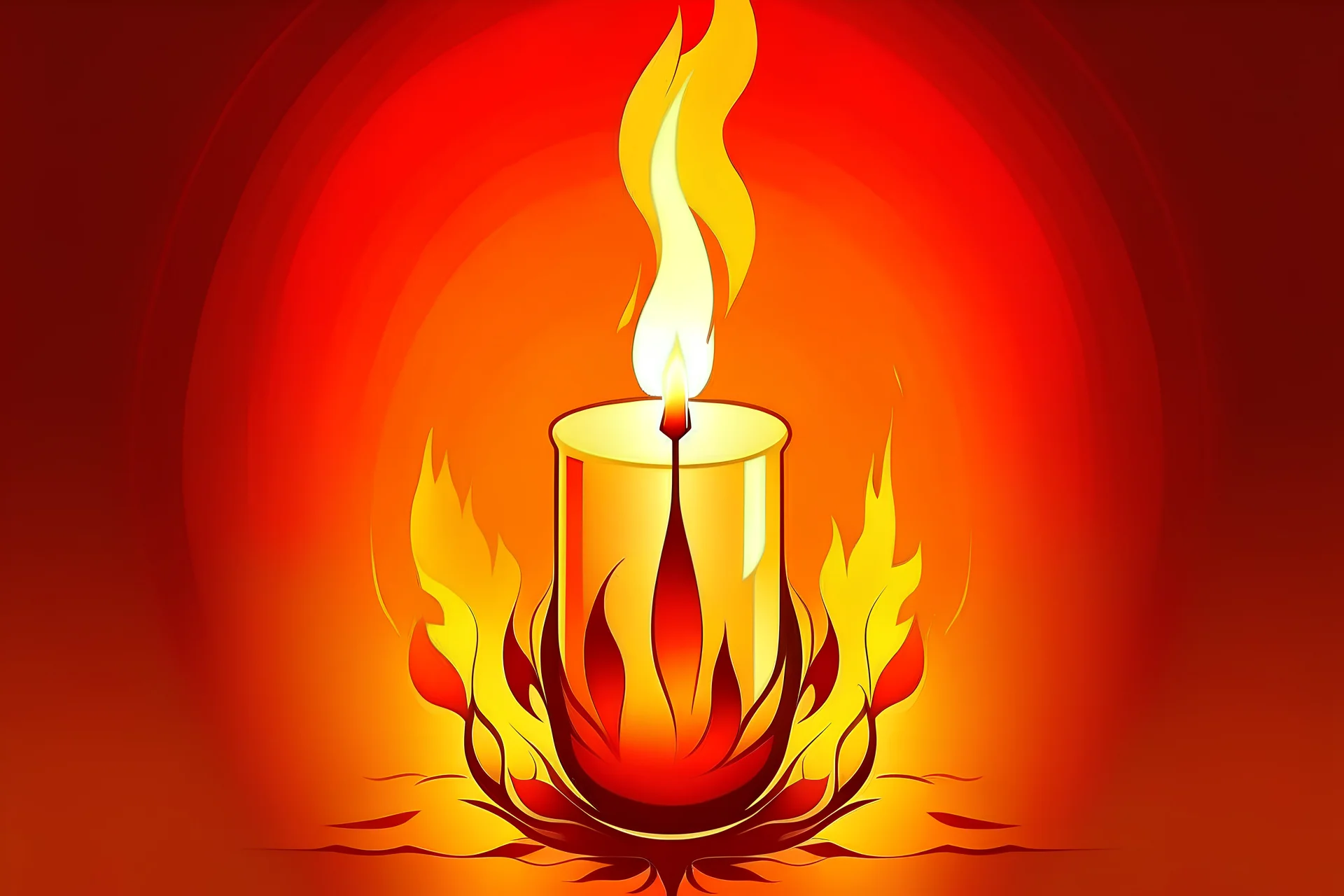 pentecost candle illustration