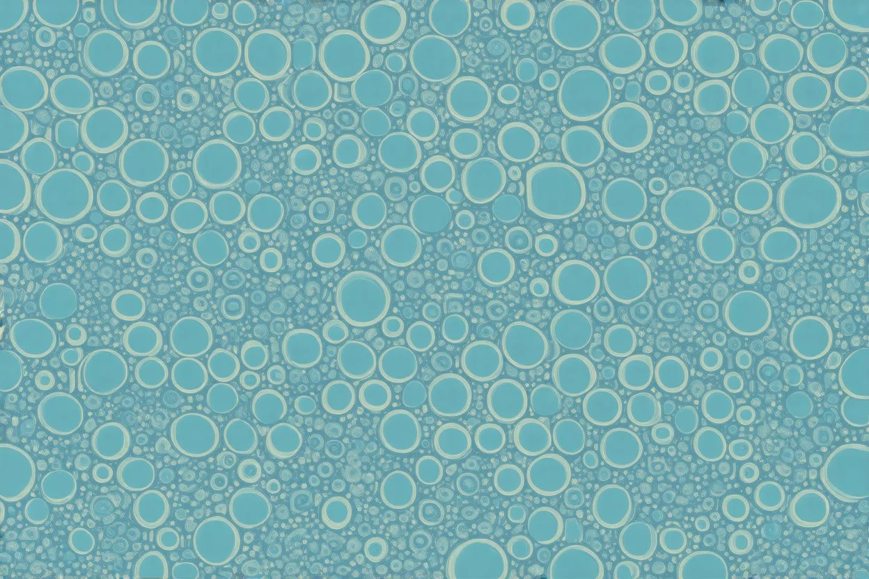 A wallpaper featuring round geometric shapes. Cattpuccin Theme, Pastele Colors, Catppuccin Macchiato Blue theme