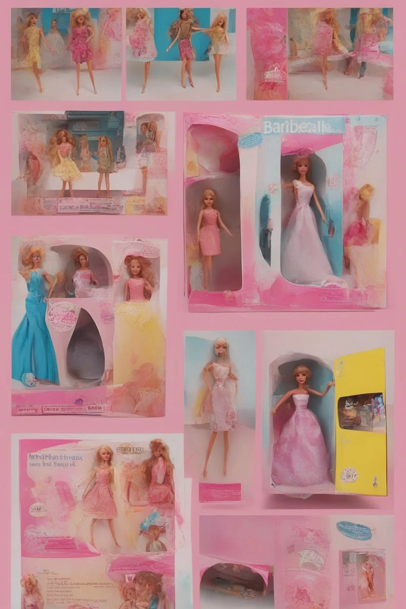 empty barbie doll box