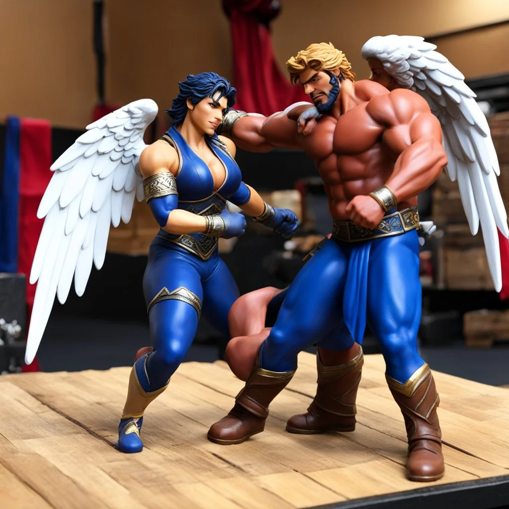 (bossfightstudio.com: boss fight studio figure of) Jacob wrestling with angel