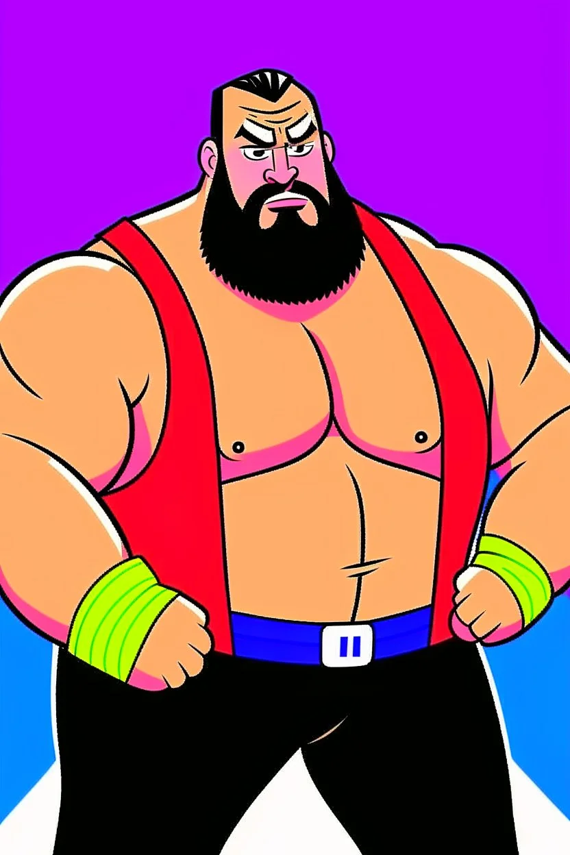 big show American wrestler catoon 2d