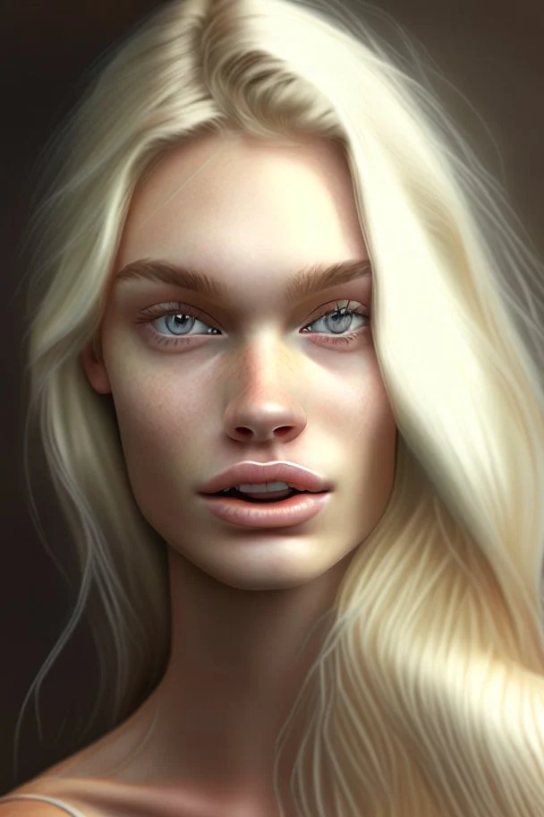 Blonde model realistic
