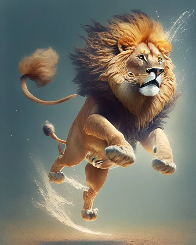 A lion in your secret design for jumping games