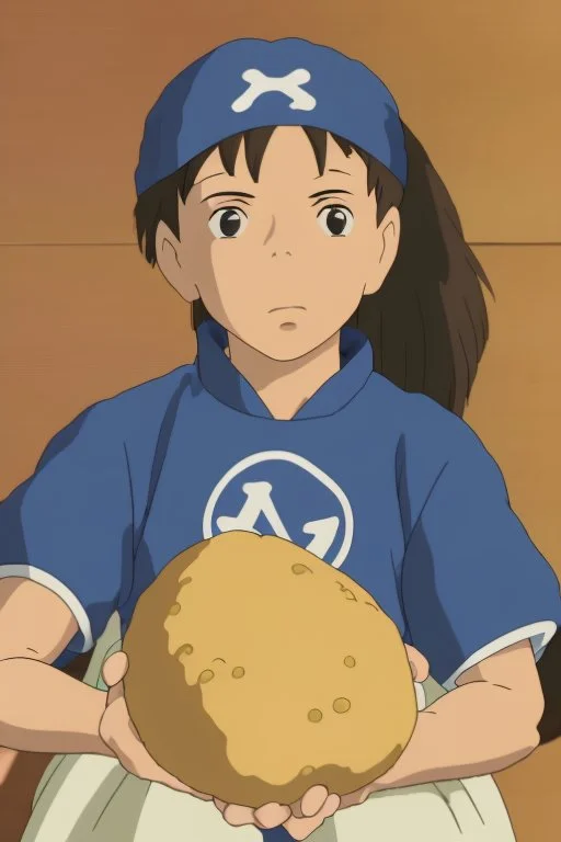 Steph curry holding a potato and crying