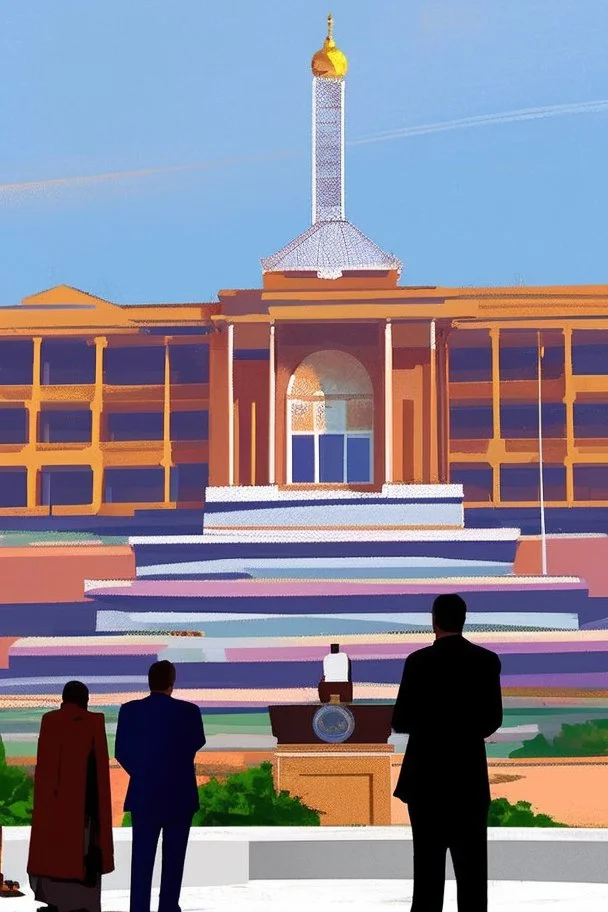 A huge regional capitol building