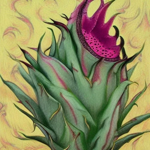 Dragon fruit by Vincent van gough