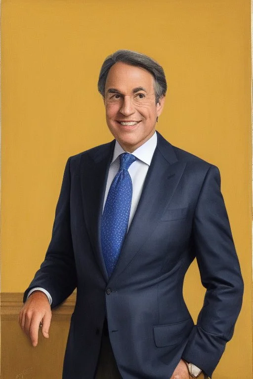 Extremely rich liberal guy portrait