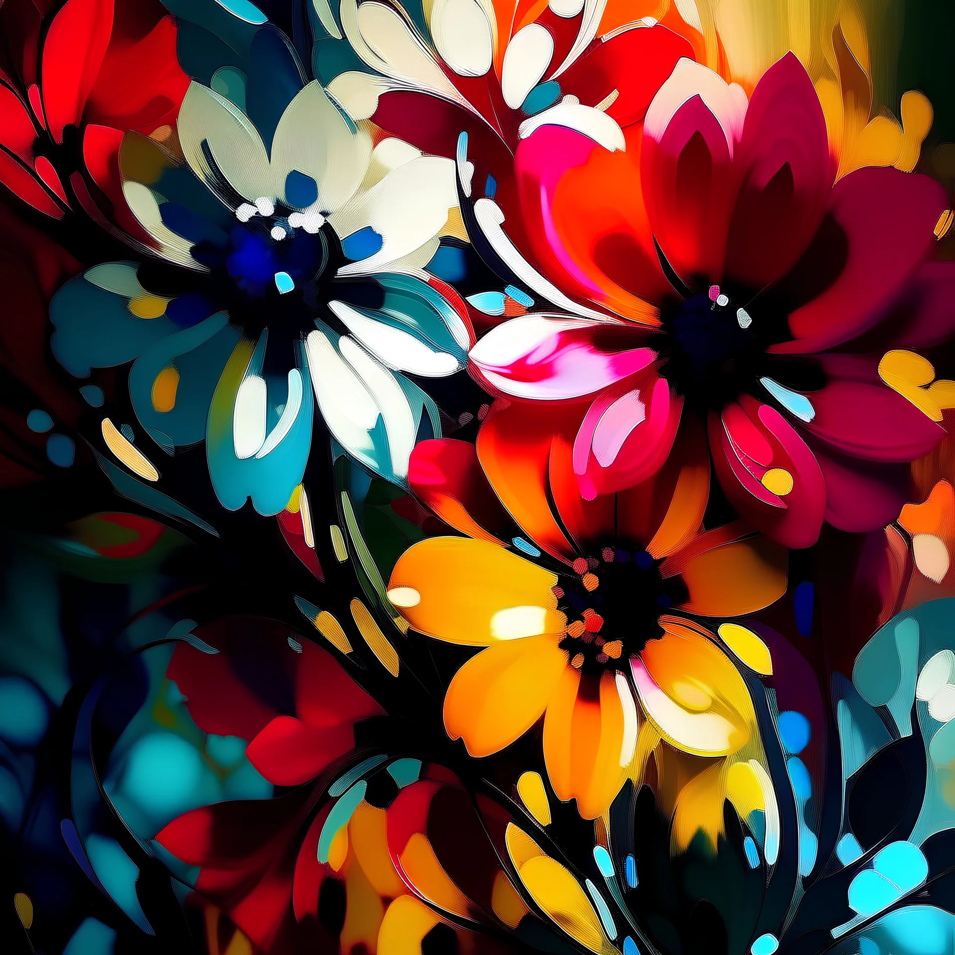 Abstract flowers