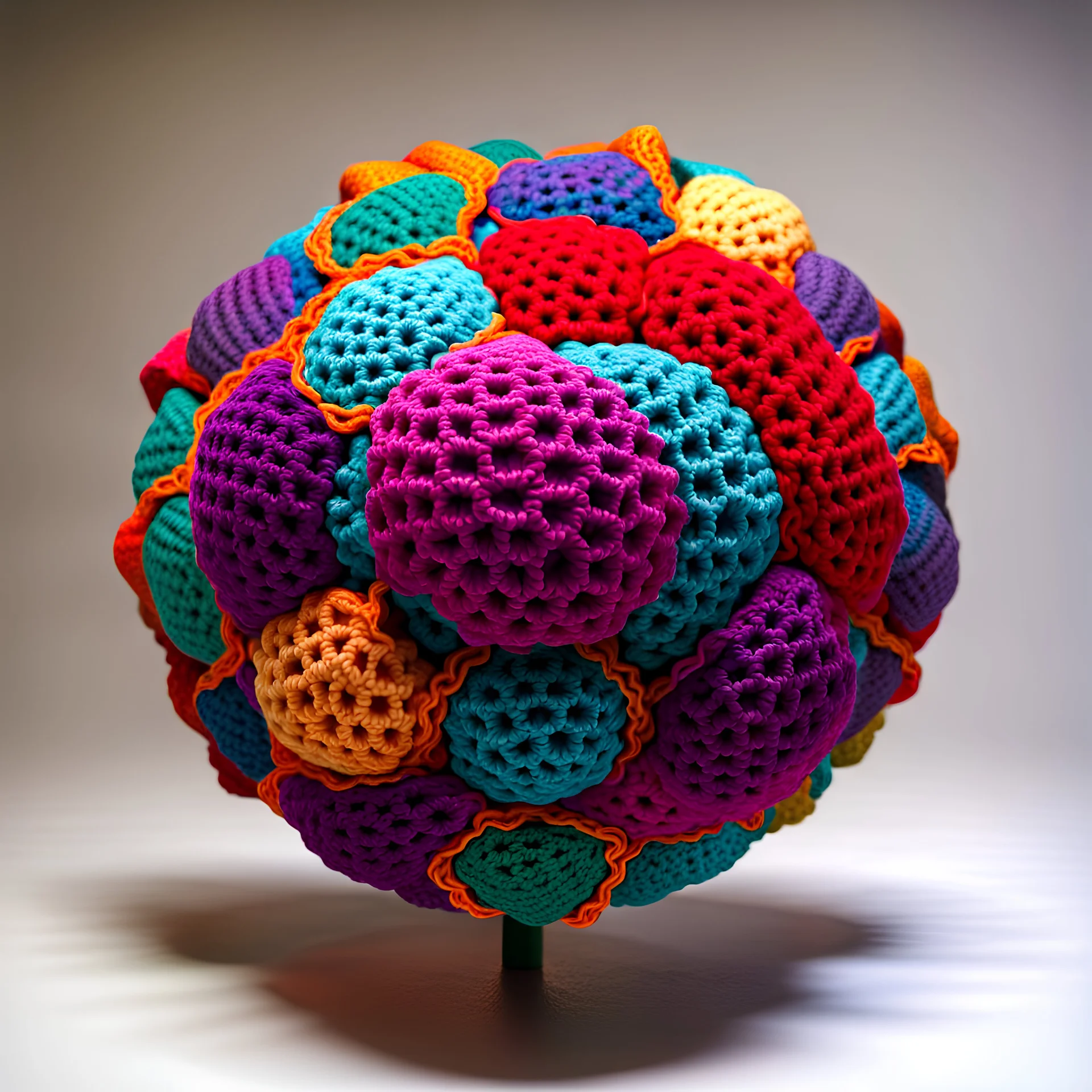 Crocheted hyperbolic pseudosphere