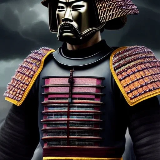 Ultra detailed fullbody Portrait in oil on canvas of medieval SAMURAI with armor,helmet,extremely detailed digital painting,ultrarealistic skin,intense stare, extremely detailed face, crystal clear eyes, mystical colors ,perfectly centered image, perfect composition, rim light, beautiful lighting,masterpiece ,8k, stunning scene, raytracing, anatomically correct, in the style of Simon Bisley and Ohrai Noriyoshi and robert e howard and Steve Jung and Wizyakuza and uncannyknack.