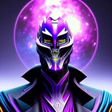 mysterious purple galaxy super villain that has taken over the universe