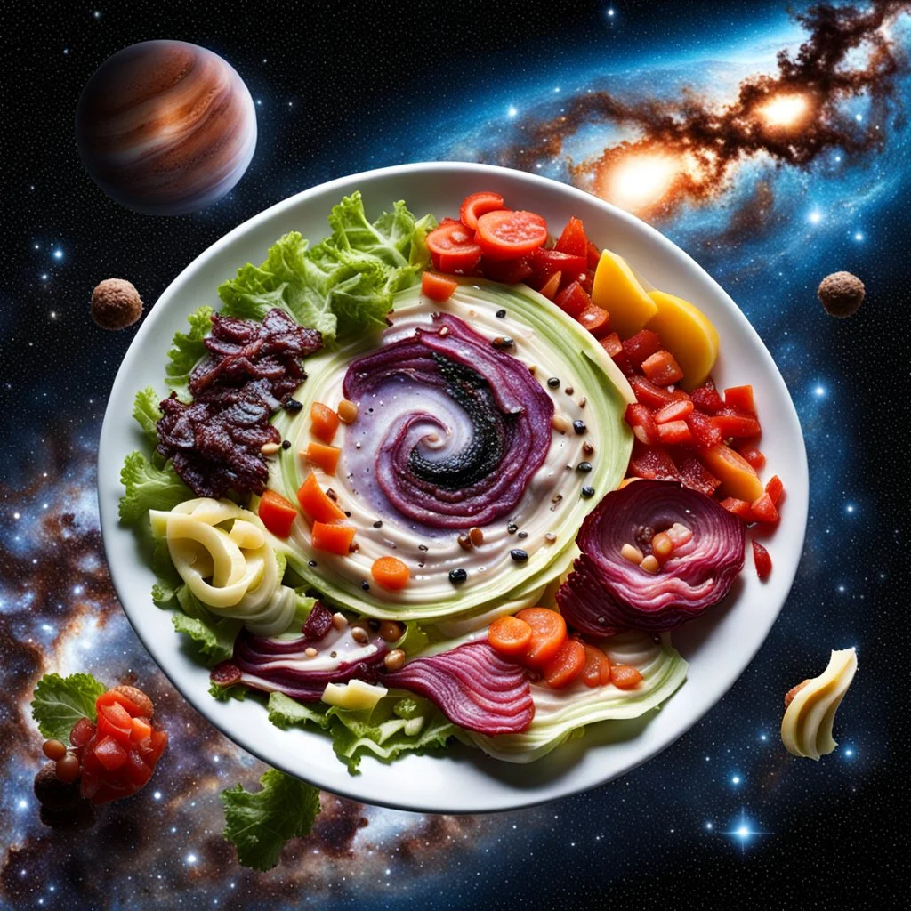 A salad bar that starts in the Milky Way and terminates in the Andromeda Galaxy.