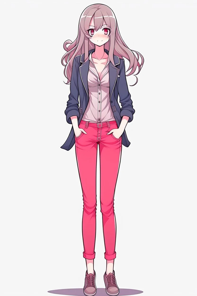 Anime woman, attractive full body