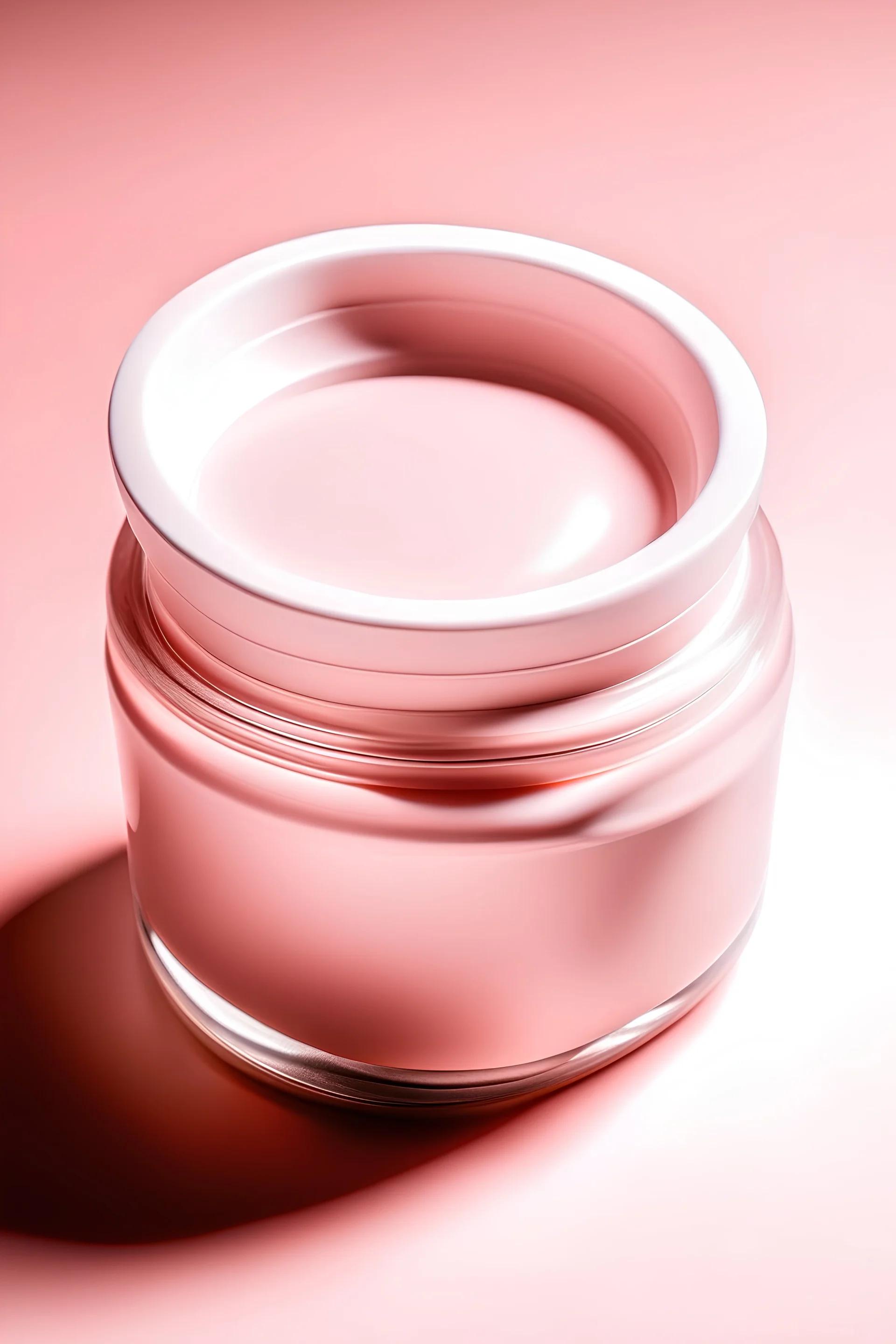 A product image of a cream in light pink