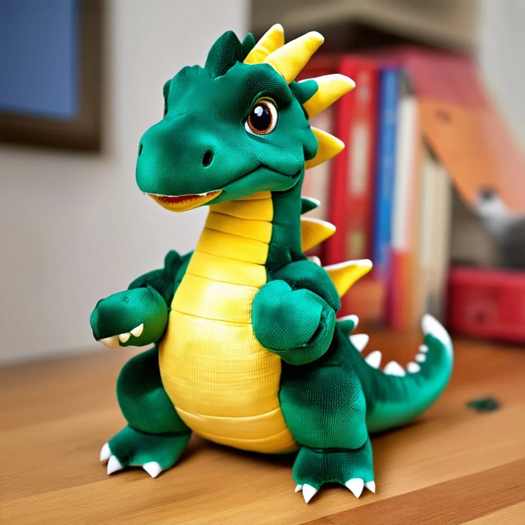 dragon de peluche