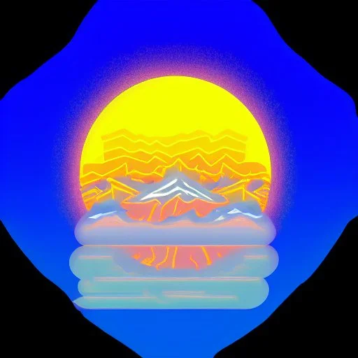 Alberta Fires, VaporWave, icon, forest fires, burning, mountains, wildfire