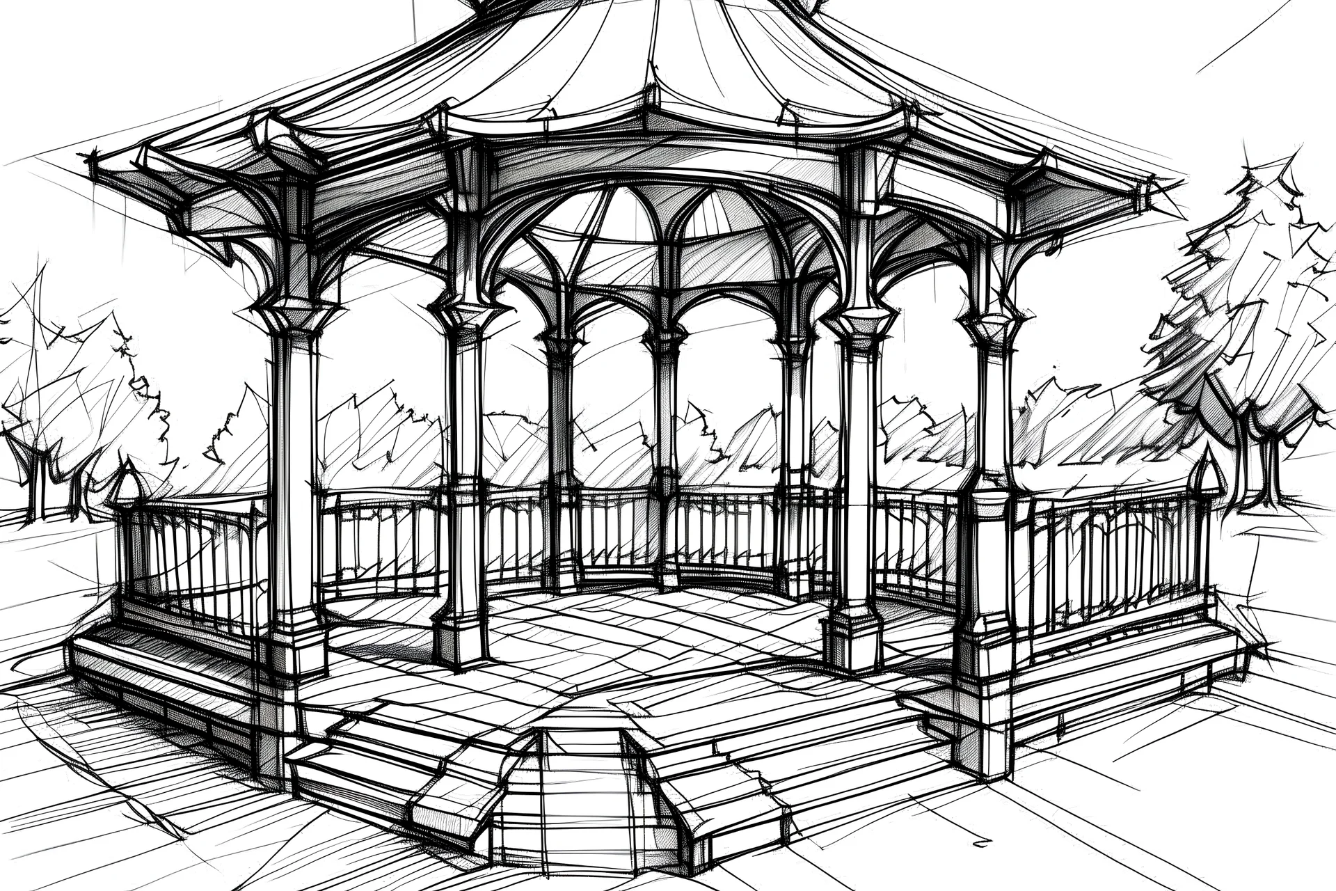 sketch development gazebo