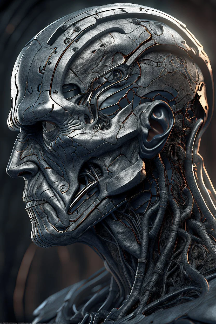 Bosch nightmares paint inf style Title: "silver man,front view, insanely detailed octane render trending on artstation, 8k artistic photography, photorealistic concept art, soft natural volumetric cinematic perfect light, chiaroscuro, award-winning photograph, masterpiece, oil on canvas, Raphael, Caravaggio, Greg Rutkowski, people, beksinski, Giger