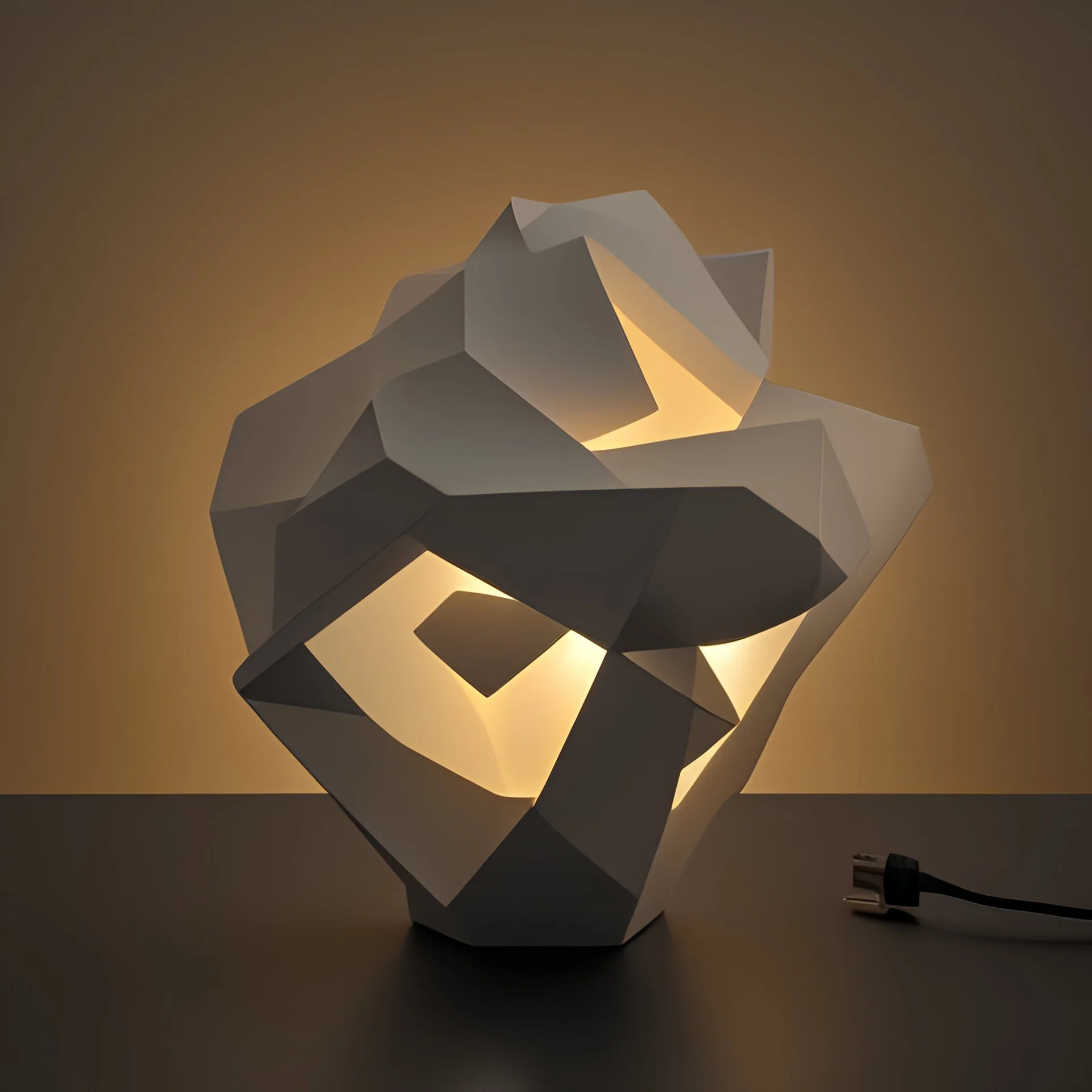 table lamp inspired by organic shape building