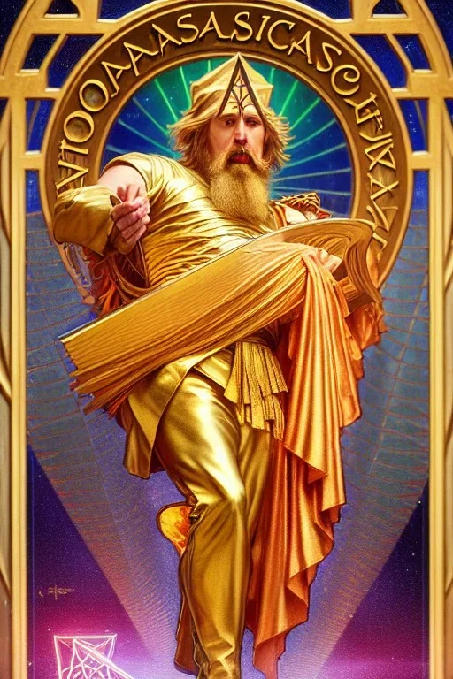 730512662 photorealistic fantasy illustration of I calculated a phantasm to glimpse Pythagoras's golden thigh While performing cult mathematics in the style of Dan Mumford, artgerm, Alphonse Mucha. HDR, dof, deep focus, hyper realistic, magic, mystical, 3d render, octane render, hypersigil