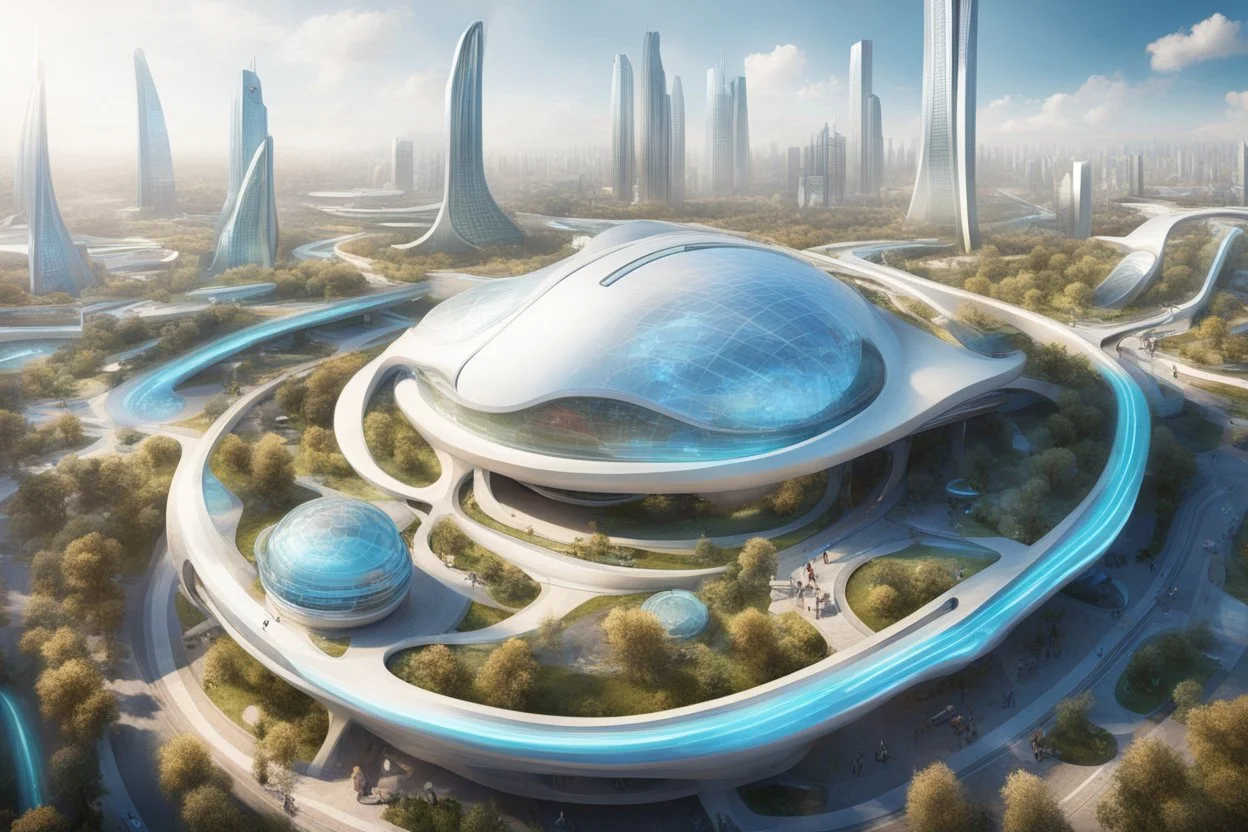 Theme park of the city of the future 2050