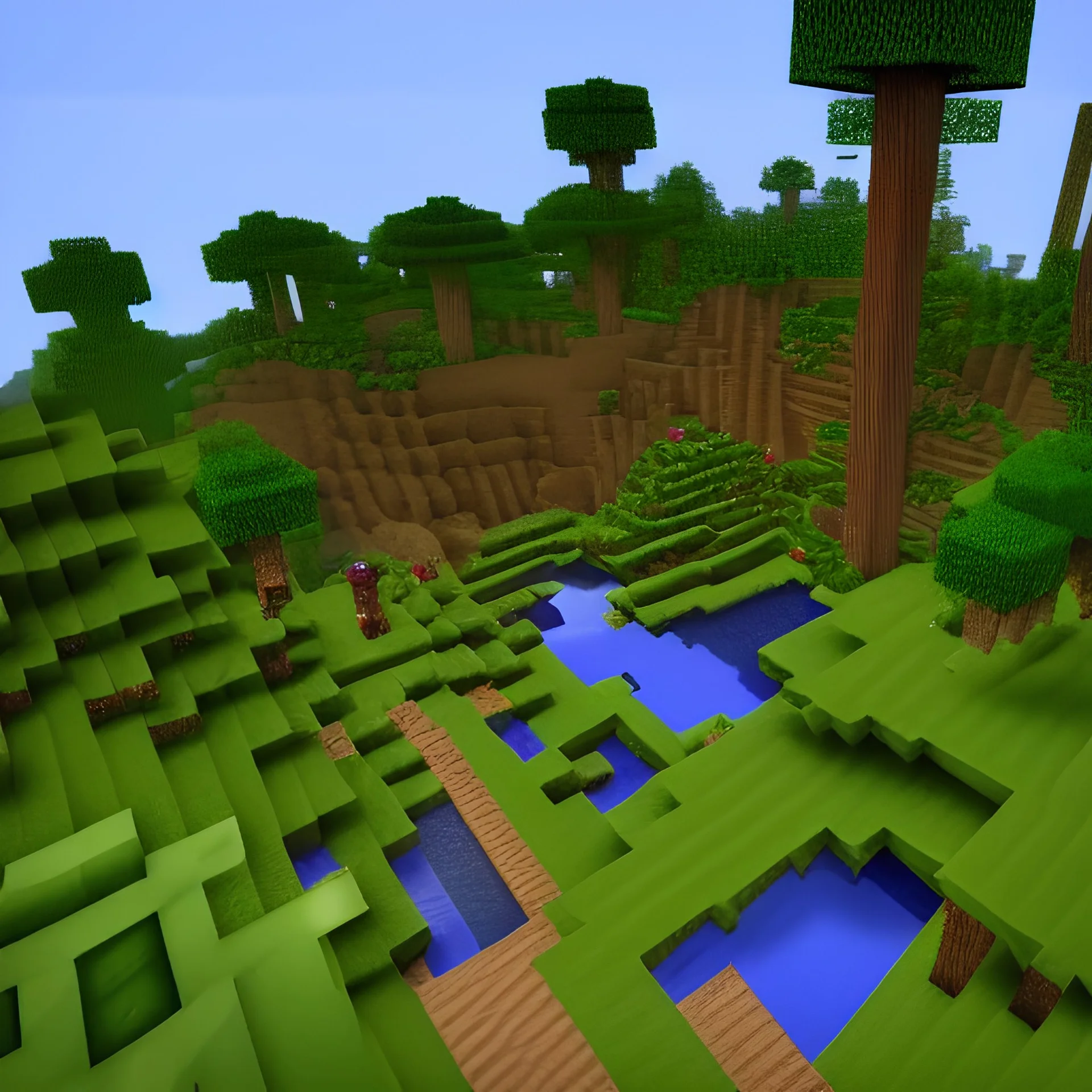 Minecraft, garden of eden