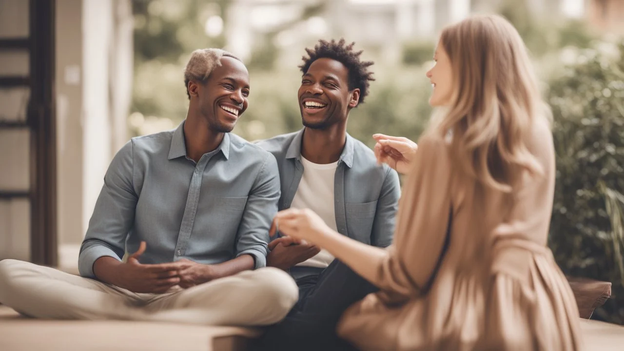 The image for the article could depict two individuals engaged in friendly conversation, wearing expressive smiles on their faces. This image symbolizes effective communication and trust-building in personal relationships, as the individuals appear to be enjoying the dialogue and positive interaction with each other.
