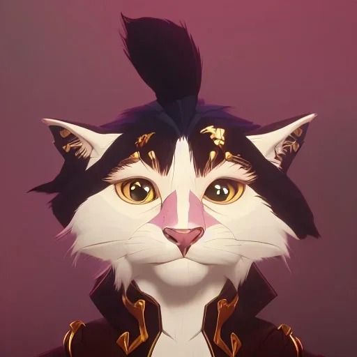 anthropomorphic royal cat