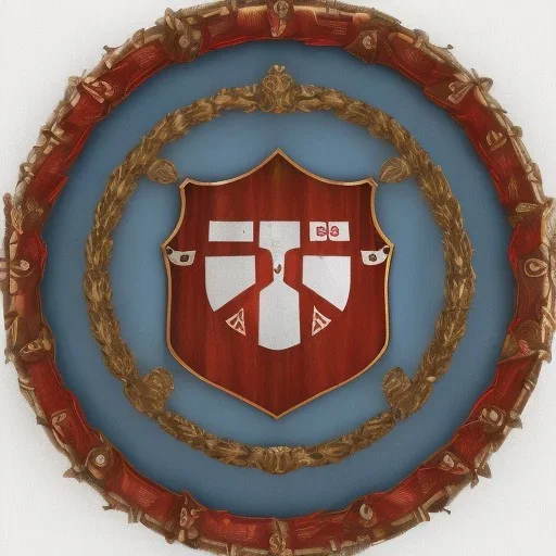 Escudo da Família Albini, simétrico, 8k, vários detalhes