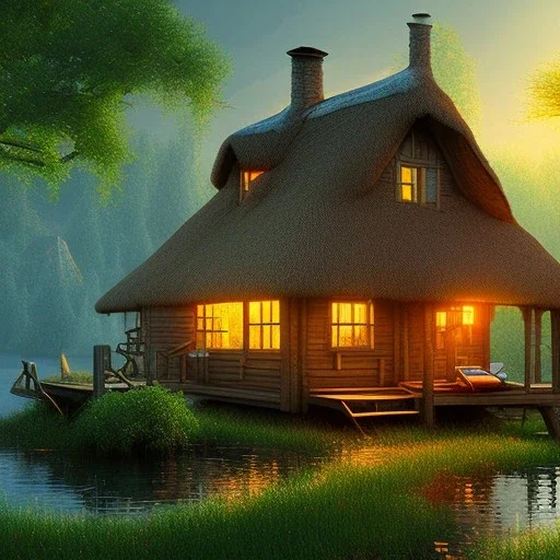 cottage in swamp