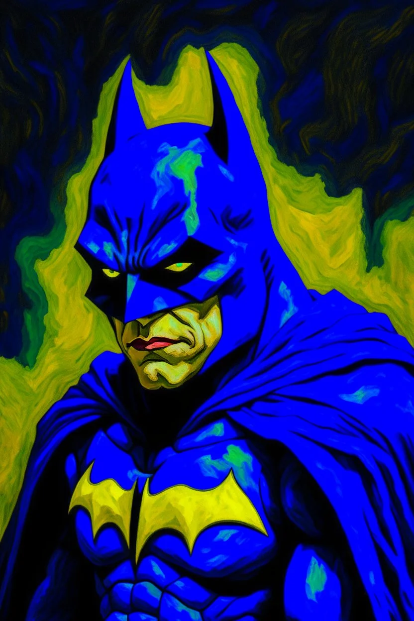 Batman as painted by Van Gogh