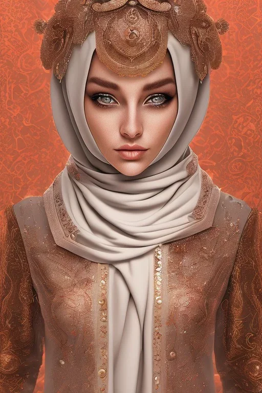 hijab, full body, 8k resolution