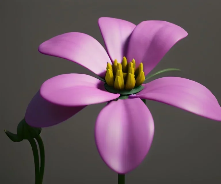 Flower 3d rendering