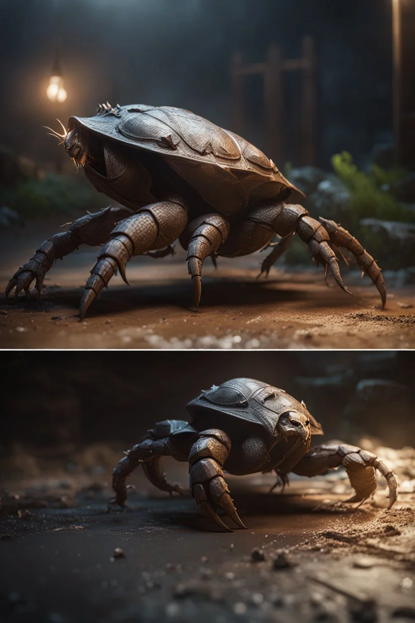 Crawling Claw. full body shot. fantasy setting, Cinematic lighting, Volumetric lighting, Epic composition, Photorealism, Very high detail, Character design, Unreal Engine, Octane render, HDR, Subsurface scattering, fantasy art,