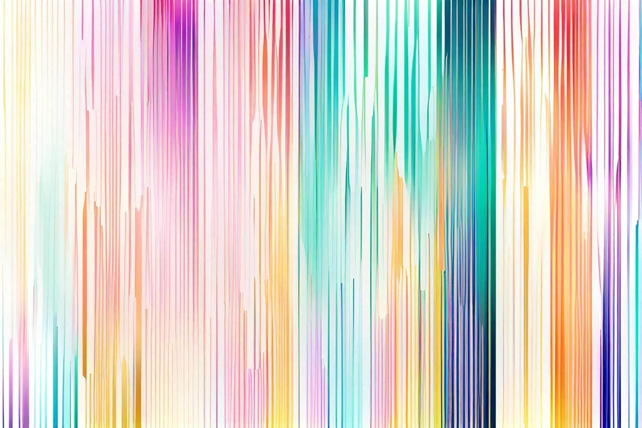 minimal clean thick vertical lines each line has different colour creating nice colour gradients representin modern summer