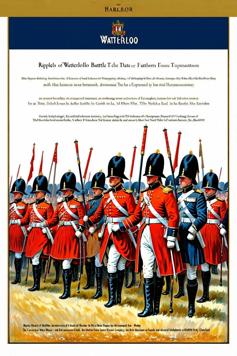 The Ripples of Waterloo In European history, the Battle of Waterloo, is considered a significant event.