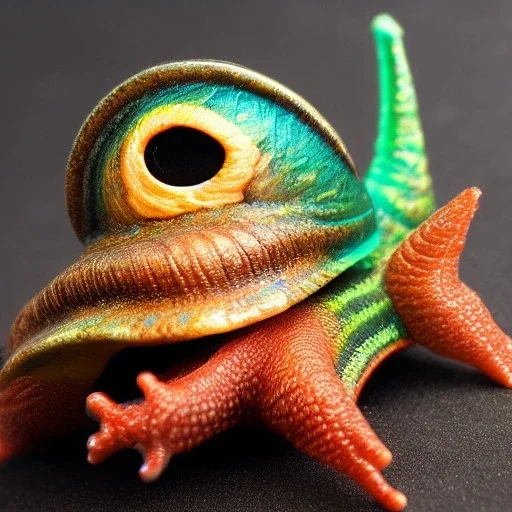 snail kaiju with ten eyes