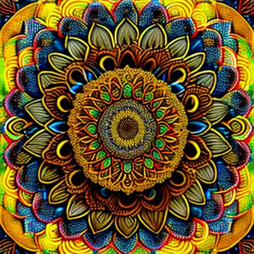 sunflower mandala