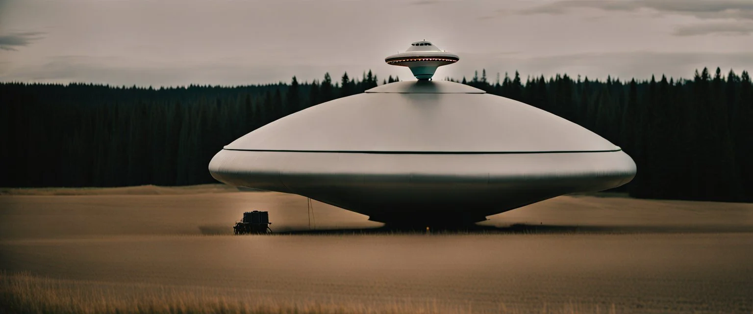 UFO, Alberta, cinematic, Fuji Film, Anamorphic lens, deep depth of field