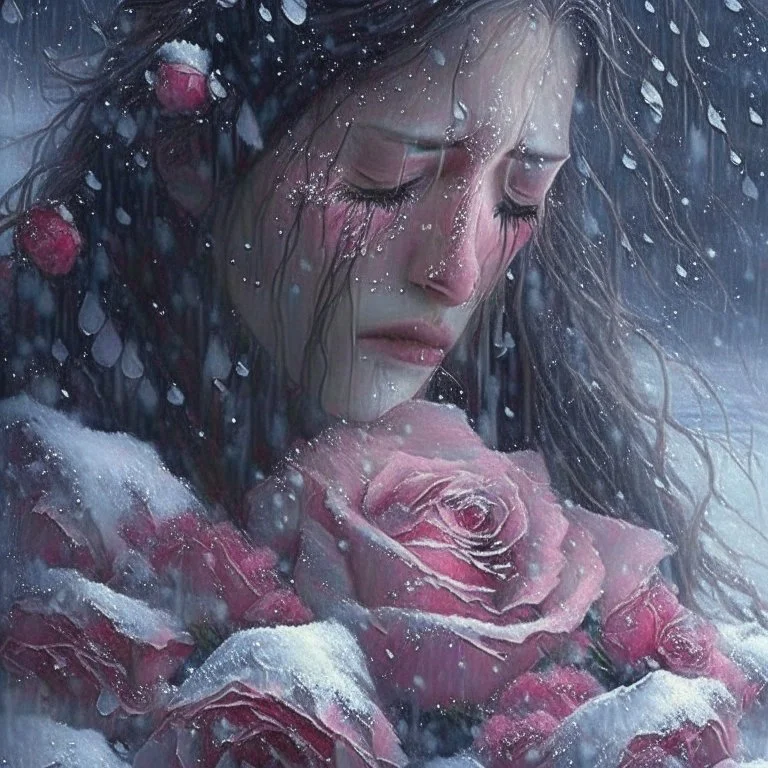 My tears are like the quiet drift of petals from some magic rose; and all my grief flows from the rift of unremembered skies and snows.