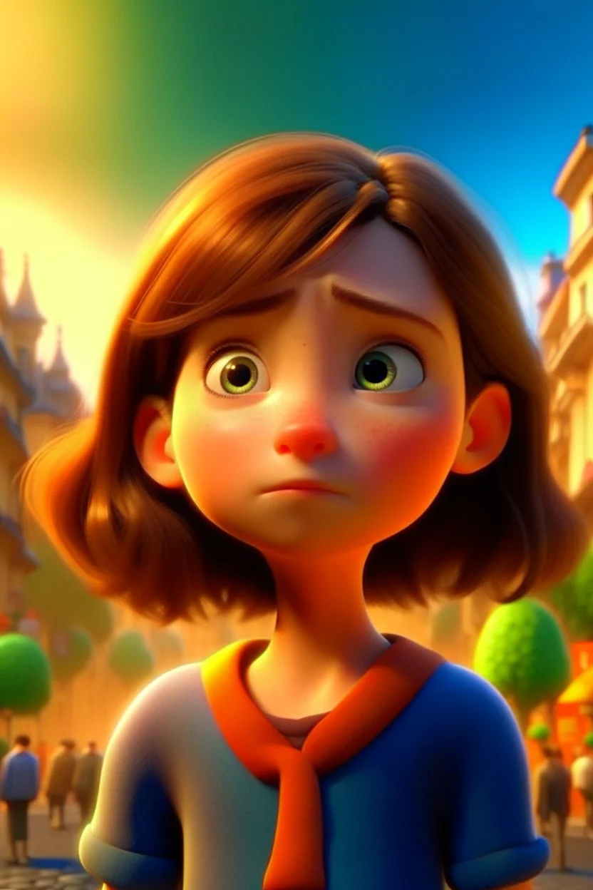a pixar movie about a girl who have personality disorder and her life film Poster