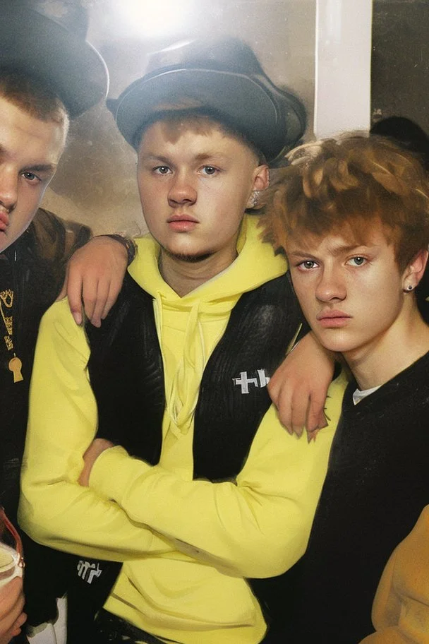Extremely rich danish teenage rap artists portrait in the style of rembrandt