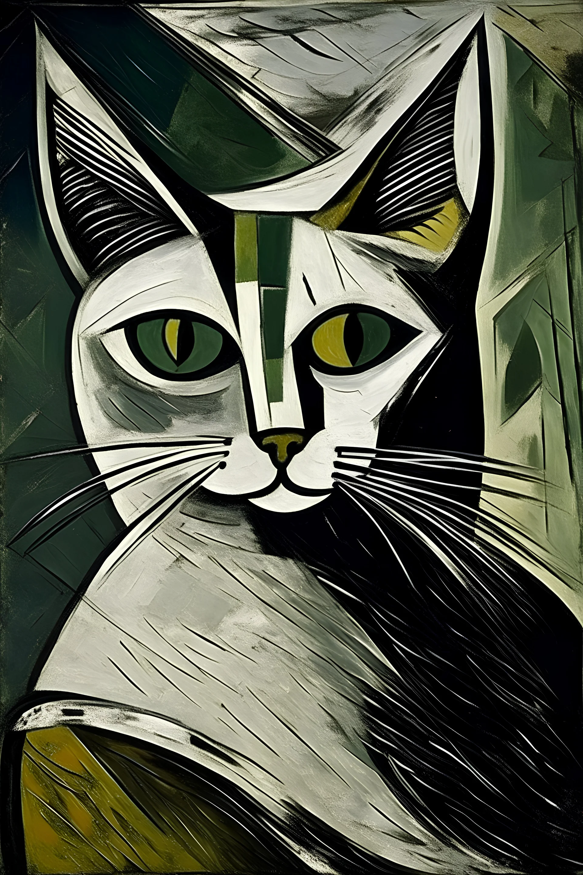 Portrait of a cat by picasso