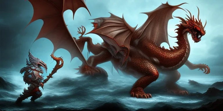 dragon god fighting a dragon god storm