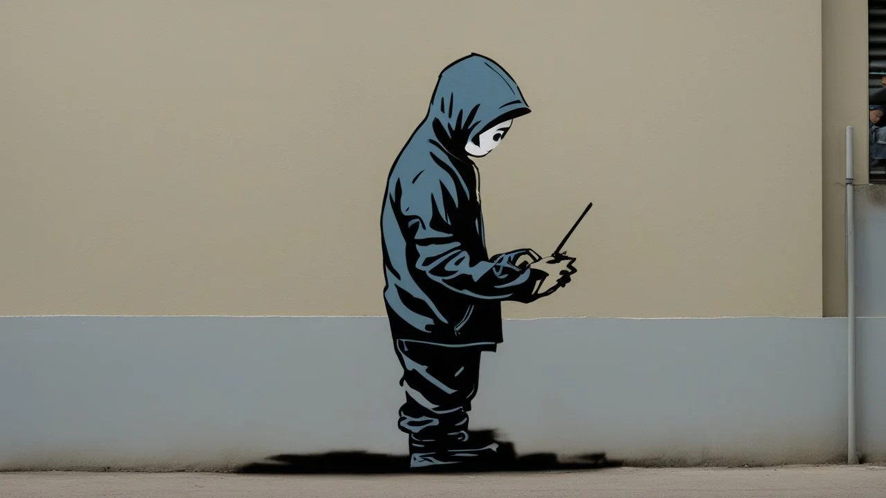 hacker by banksy