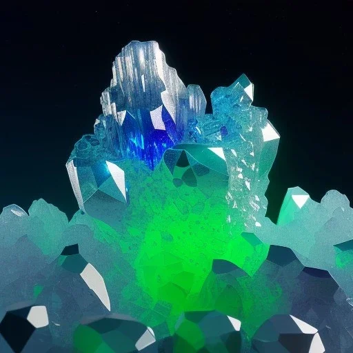 photograph of a (one massive colorful crystal:1.2) growing out of the rocky mountain, (focus on crystal:1.2), 4k, 8k, (highly detailed), ((landscape)),(translucent crystal:1.1), light going trough the crystal, bokeh, chromatic aberration, mountain view,