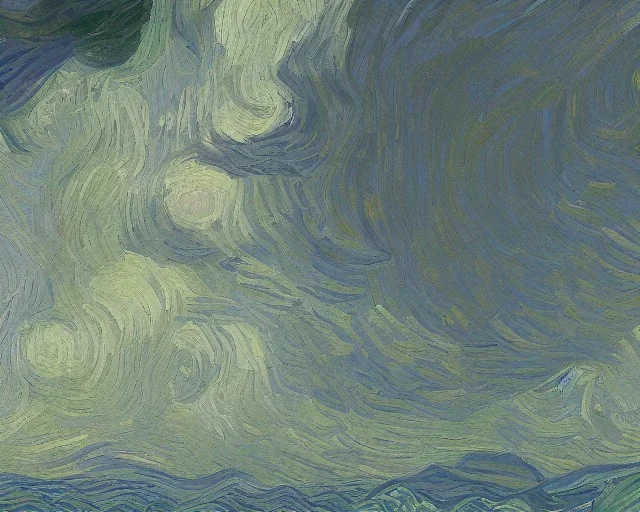 Portrait of a ocean by Van Gogh