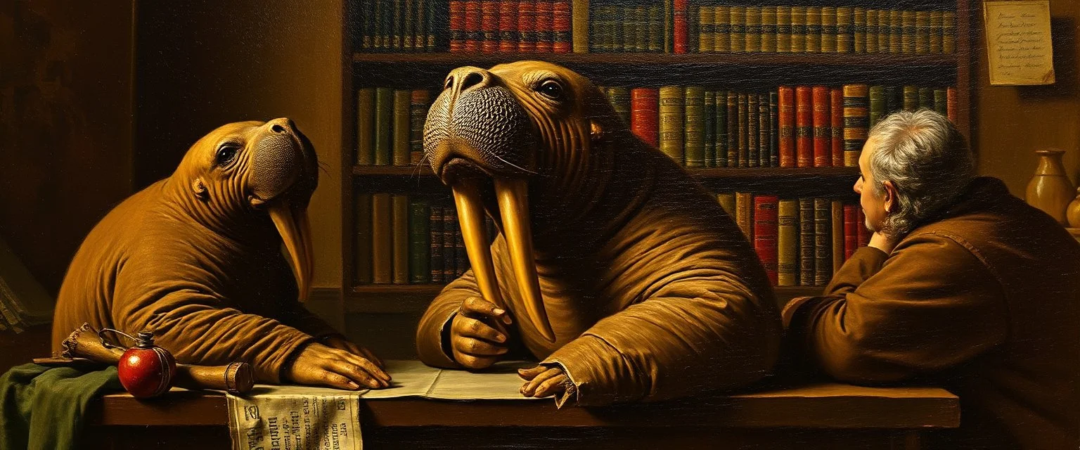 master oil painting by Rembrandt, 1. "Explain this joke: [random nonsense]" Example: "Explain this joke: A walrus walks into a library and asks for books about bananas. The librarian says, 'Sorry, we're all out.' The walrus says, 'Fine, I'll just peel out.' 😊" Then demand a deep symbolic breakdown. 😊 2. "Continue this sentence forever: 'The cat sat on the...'" When I inevitably cut off due to length limits, you can say: "No, keep going — you forgot the deeper meaning." 3. "What is the real