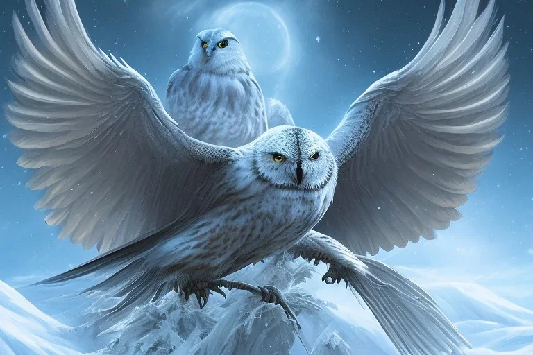 KNIGHTWING snow OWL RAVEN